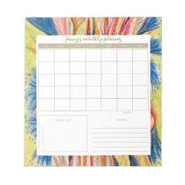 Botanische Dagelijkse Planner Pad met Kalender Notitieblok