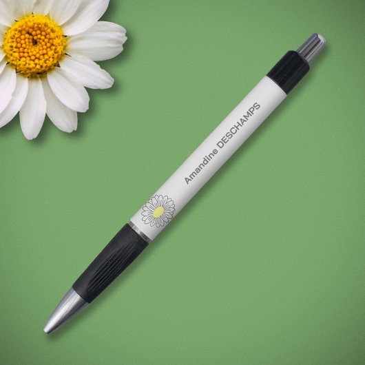 Botanische Daisy Bloem Wit Pen