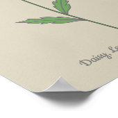 Botanische Daisy Pastel Bloem Poster (Hoek)