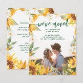 Botanische de Bloem van de Zon Verandering van het Aankondiging (Voorkant / Achterkant)