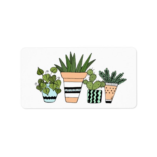 Botanische decoratieve Sticker (Voorkant)