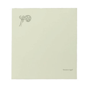 Botanische Donkere Academia Minimalistische Tuinle Notitieblok
