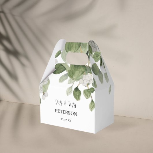 Botanische doos voor weddenschappen bedankdoosjes