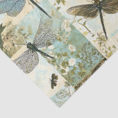 Botanische Dragonfly Collage Decoupage Tissuepapier (Detail)