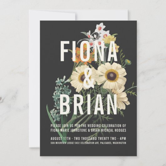 Botanische Dream Wedding Invitations Kaart (Voorkant)