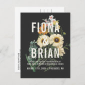 Botanische droom bruiloft Save the date Briefkaart (Voorkant / Achterkant)