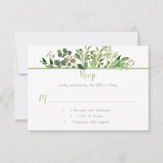 Botanische droom RSVP (Voorkant)