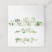 Botanische droom rustieke groene plaats kaarten (Buitenkant ongevouwen)