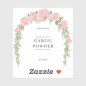 Botanische Eenvoudige minimale keukenkrabbers Sticker (Vel)