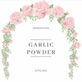 Botanische Eenvoudige minimale keukenkrabbers Sticker (Voorkant)