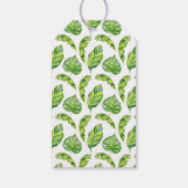 Botanische eiland bruiloft welkomsttas cadeaulabel (Achterkant)