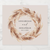 botanische elegant cha likeurfles etiket (Enkel label)