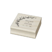 Botanische Elegant Wreath Wedding Rubberstempel (Stempel)