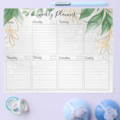 Botanische Elegante Weekplanner To Do Kaart Flyer (Enkel)