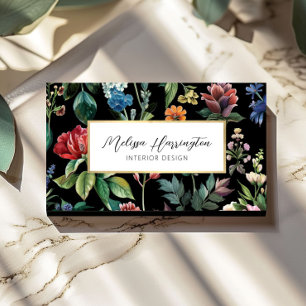 botanische elegantie designer visitekaartje