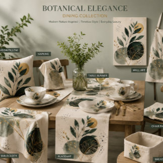 Botanische Elegantie Eettafelcollectie Lange Tafelloper