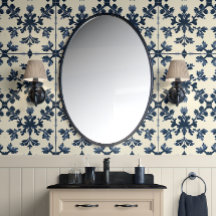 Botanische elegantie - Marine en Ivoor - Tradition