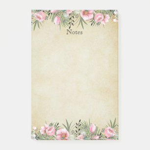 Botanische elegantie: papier bloemrand post-it® notes
