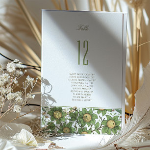 Botanische Elegantie Tafelnummer Kaart