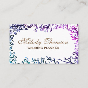 Botanische elementen, elegante Visitekaartjes