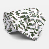 Botanische en veren moderne klassieker stropdas (Opgerold)