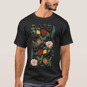 Botanische en zwarte pugs Classic T-Shirt 231