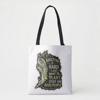 Botanische esthetische groene borduurwerk tas
