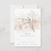 Botanische Eucalyptus Abstracte Moderne Greenery M RSVP Kaartje (Voorkant)