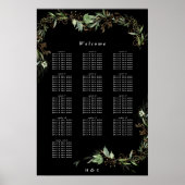 Botanische Eucalyptus Black Weddenschap Poster (Voorkant)