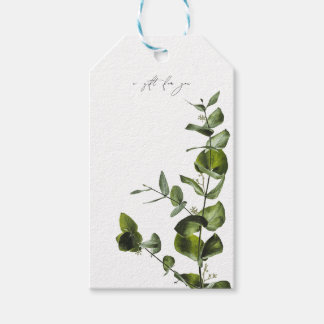 Botanische Eucalyptus Elegante Cadeaubijslage Cadeaulabel