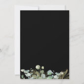 Botanische Eucalyptus Gold Leaf modern design Kaart (Achterkant)