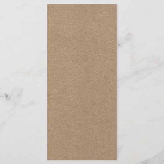 Botanische eucalyptus groen bruiloft kraft menu (Achterkant)