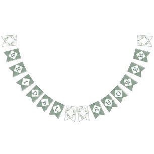 Botanische Eucalyptus Groene Bruiloft Feest Vlaggetjes