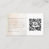 Botanische Eucalyptus Honeymoon Fund QR-code Informatiekaartje (Voorkant)
