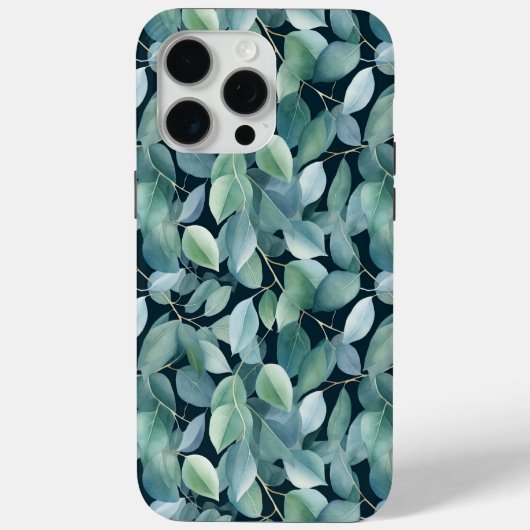 Botanische eucalyptus laat ontwerper beschermende Case-Mate iPhone case (Achterkant)