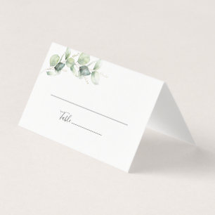 Botanische Eucalyptus Leaves Weduwkaart Kaart