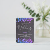 Botanische Eucalyptus QR Code Rustige bruiloft Uit Informatiekaartje (Staand voorkant)
