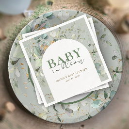 botanische eucalyptusboog-Baby shower Servet