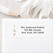 Botanische feestdag - Joy Rustic Gold Minimal Part Etiket (Insitu)