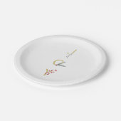 Botanische feestdag - Joy Rustic Gold Minimal Part Papieren Bordje (Gekanteld)