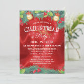 Botanische feestdag — kerstfeest kaart (Staand voorkant)