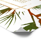 Botanische feestzeekaart poster (Hoek)