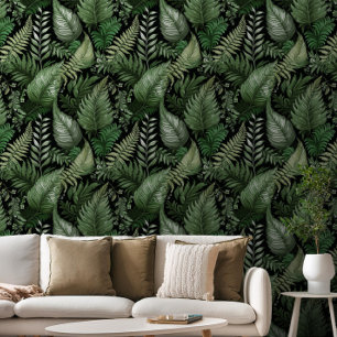 Botanische fern behang