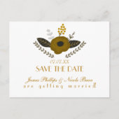 Botanische  flora bespaart het Briefkaart Datum (Voorkant)