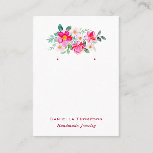 Botanische Floral Boutique Jewelry Earring Display Visitekaartje