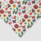 Botanische Floral Butterfly Tissuepapier (Detail)