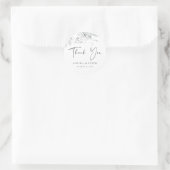 Botanische Floral Illustratie Dank je wel Sticker (Tas)