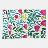 Botanische florale illustratie theedoek (Horizontaal)