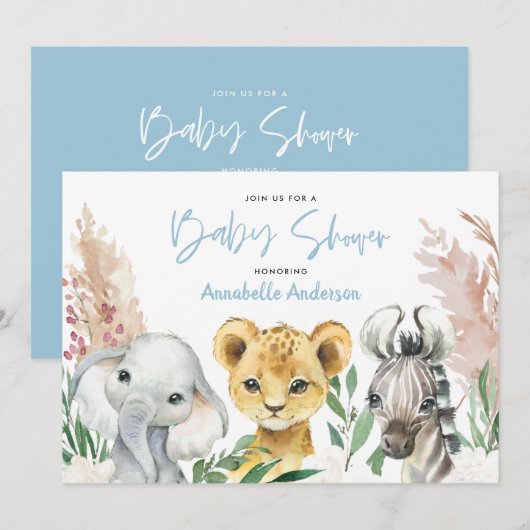 Botanische florale safari van een dier (Voorkant / Achterkant)