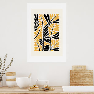 Botanische Flow: moderne, op Matisse geïnspireerde Poster